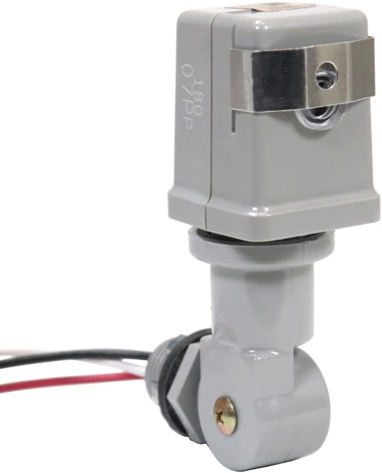Intermatic K4221C 120-Volt Stem and Swivel Mount Thermal Photocontrol - Reliable Automatic Light Sensor with Delay Feature - Durable, UV-Resistant Housing for Outdoor Use - Image 1